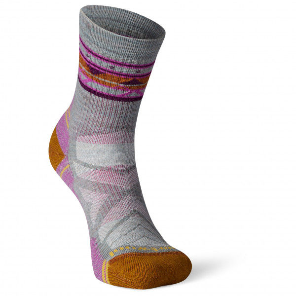 Smartwool - Women's Hike LC Zig Zag Valley Mid Crew - Wandersocken Gr S grau