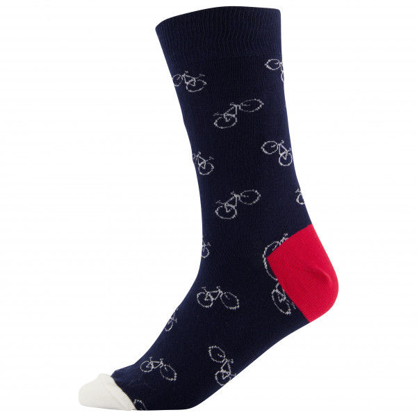 DEDICATED - Socks Sigtuna Bike Pattern - Multifunktionssocken Gr 36-40 schwarz