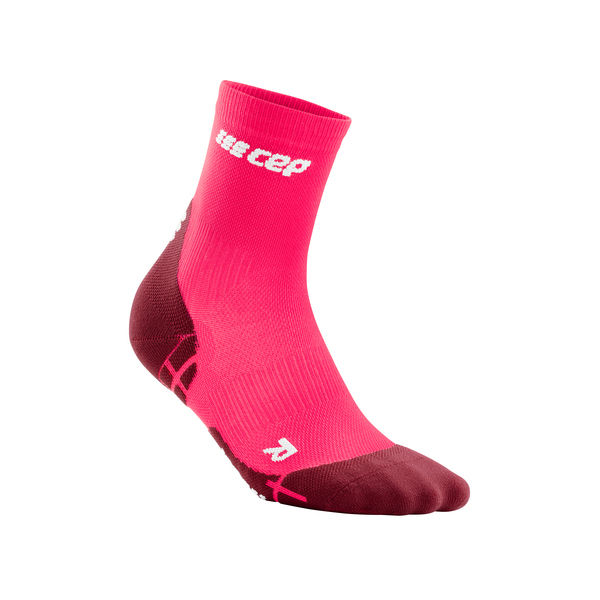 CEP - Women's Ultralight Short Socks - Laufsocken Gr II rosa/rot