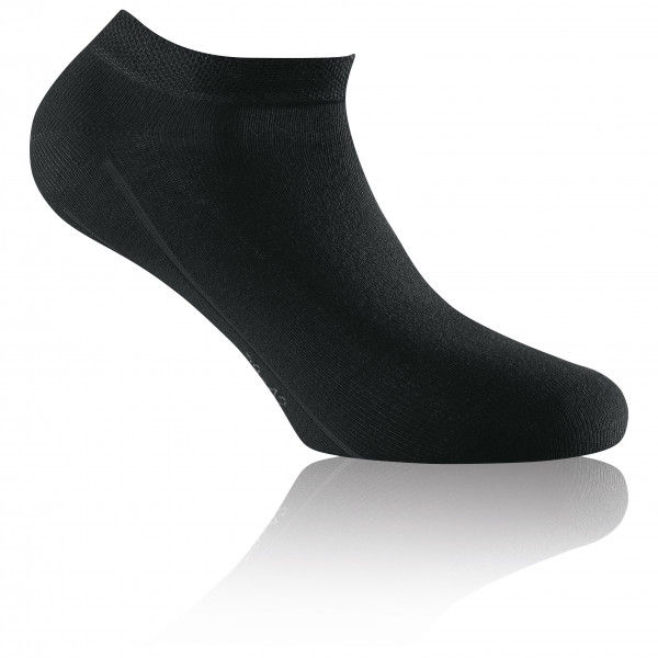 Rohner - Basic Sneaker Bamboo 3er Pack - Multifunktionssocken Gr 47-50 schwarz