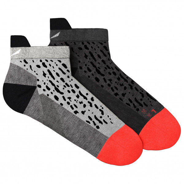 Salewa - Women's MTN TRN Sal. AM Low Sock - Wandersocken Gr 39-41 grau/schwarz