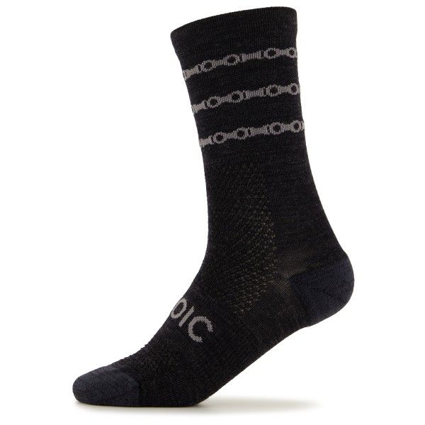 Stoic - Merino Gravel Socks - Radsocken Gr 36-38 schwarz