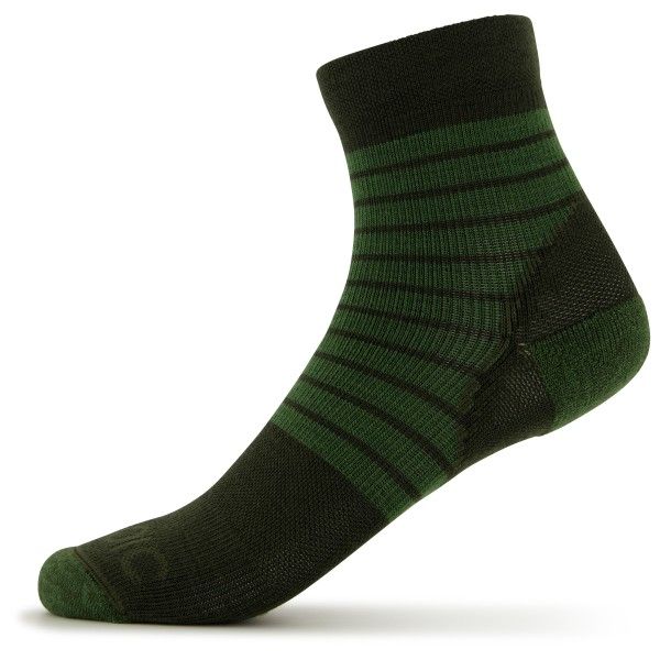 Stoic - Merino MTB Quarter Socks - Radsocken Gr 36-38 schwarz/grau