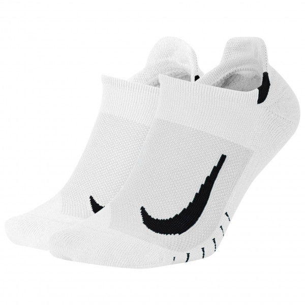 Nike - Multiplier Running No-Show Socks (2 Pair) - Laufsocken Gr XL weiß