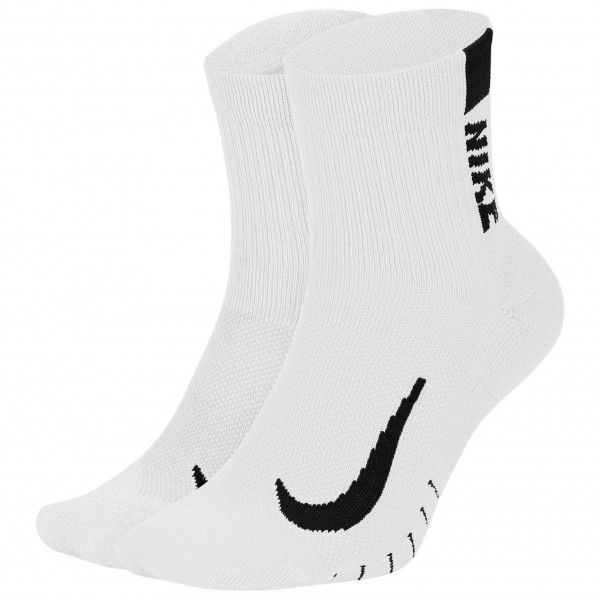 Nike - Multiplier Running Ankle Socks (2 Pair) - Laufsocken Gr XL weiß