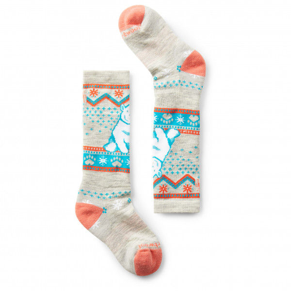Smartwool - Kid's Wintersport Full Cushion Bear Pattern OTC - Multifunktionssocken Gr S weiß