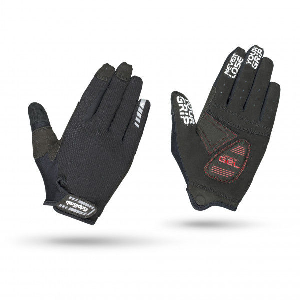 GripGrab - SuperGel XC Touchscreen Full Finger Glove - Handschuhe Gr S grau