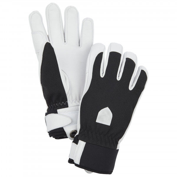 Hestra - Women's Army Leather Patrol 5 Finger - Handschuhe Gr 9 schwarz/weiß