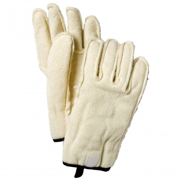 Hestra - Wool Pile / Terry Liner Short 5 Finger - Handschuhe Gr 7 weiß/beige