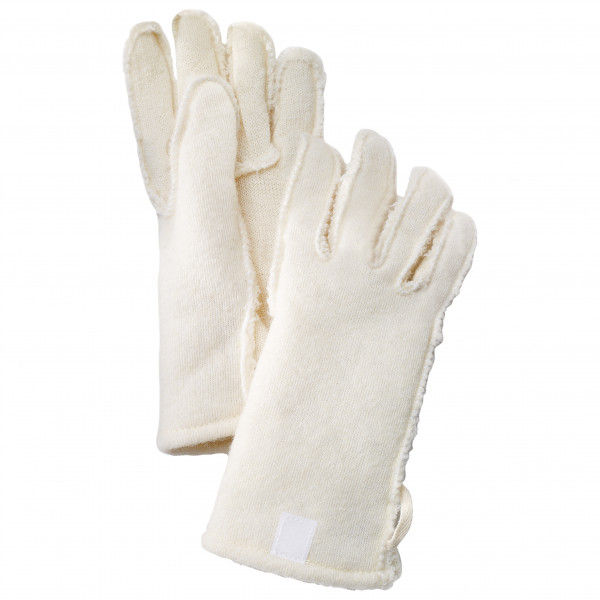 Hestra - Wool Pile/Terry Liner 5 Finger - Handschuhe Gr 7 weiß