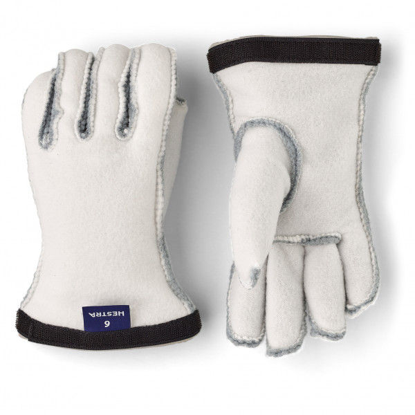 Hestra - Kid's Heli Ski Junior Liner 5 Finger - Handschuhe Gr 5 grau/weiß