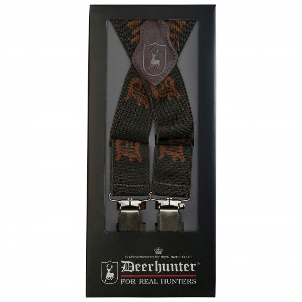 Deerhunter - Logo Braces With Clips - Hosenträger Gr 120 cm schwarz
