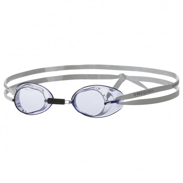 Speedo - Swedish - Schwimmbrille Gr One Size grau/weiß
