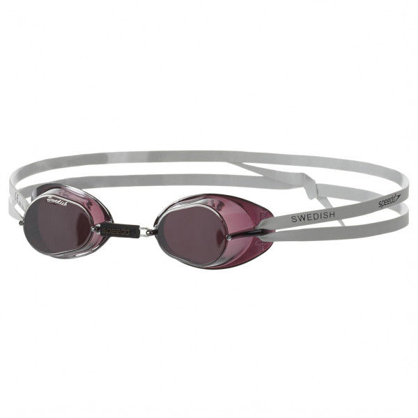Speedo - Swedish Mirror - Schwimmbrille Gr One Size grau
