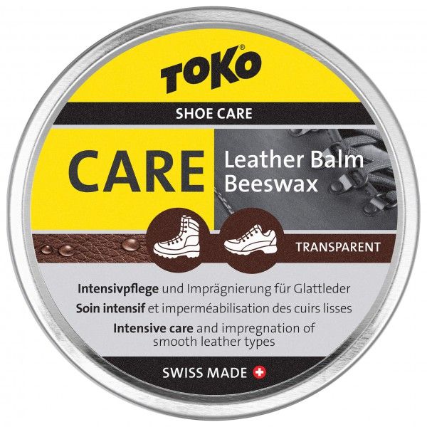 Toko - Leatherbalm - Schuhpflege Gr 50 g grau/ gelb