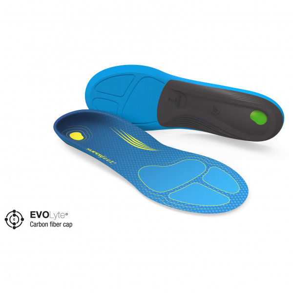 Superfeet - Run Comfort Thin - Einlegesohle Gr 34-36 - B blau/schwarz