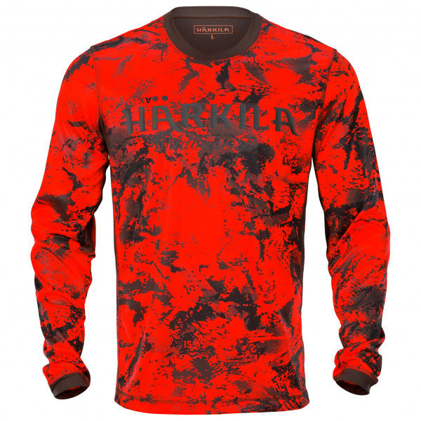 Härkila - Wildboar Pro Langarmshirt - Longsleeve Gr M rot