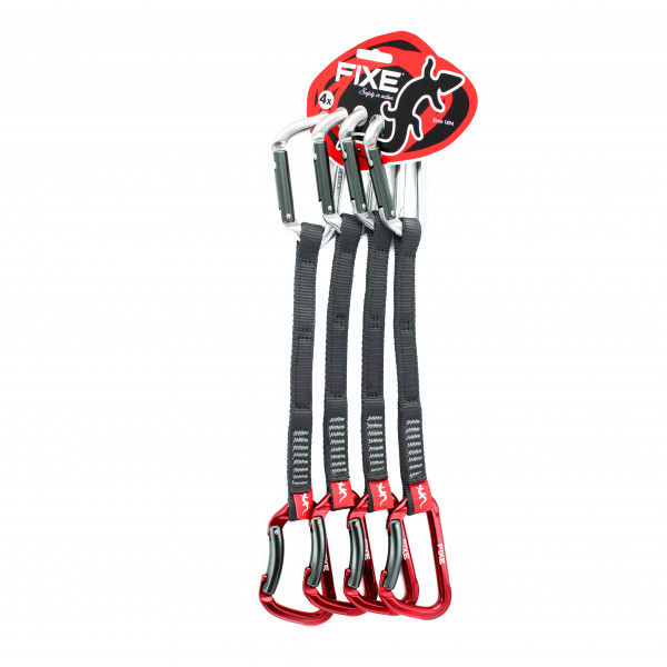 Fixe - Quickdraw Montgrony 4-Pack - Express-Set Gr 12 cm schwarz/grau