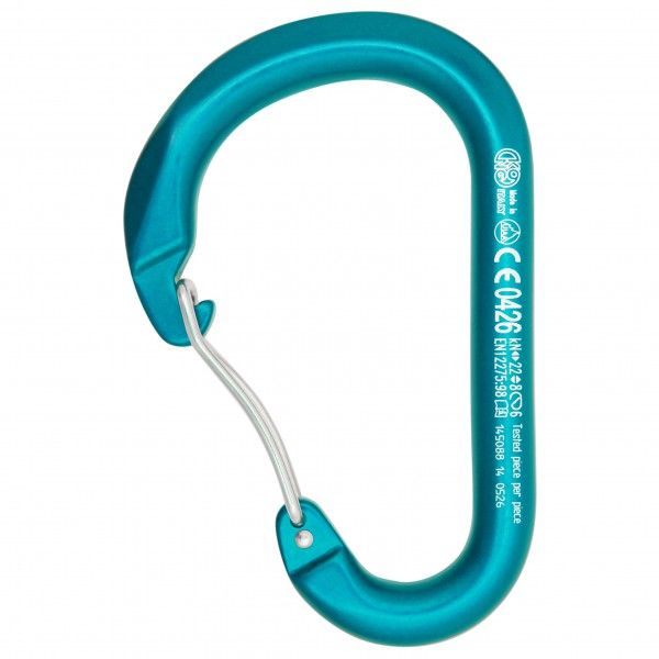 Kong - Paddle Wire Bent Gate - Schnappkarabiner rot