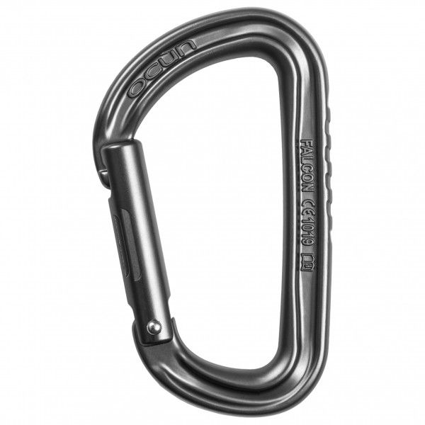 Ocun - Falcon Straight - Schnappkarabiner grau