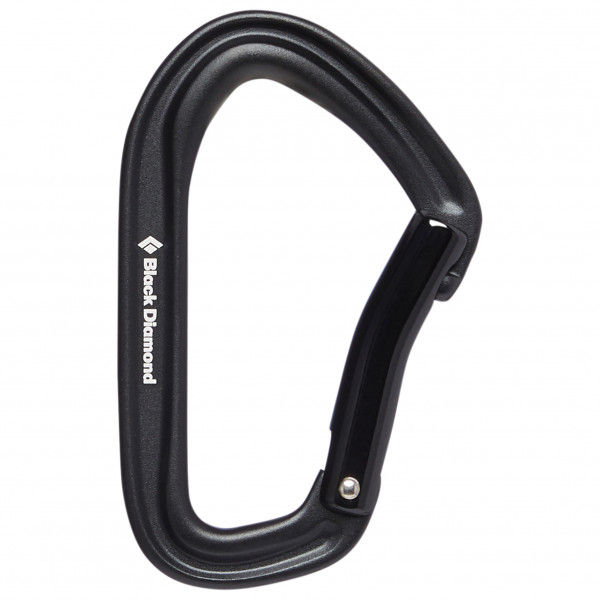 Black Diamond - Hotforge Bent Gate - Schnappkarabiner Gr One Size schwarz/grau
