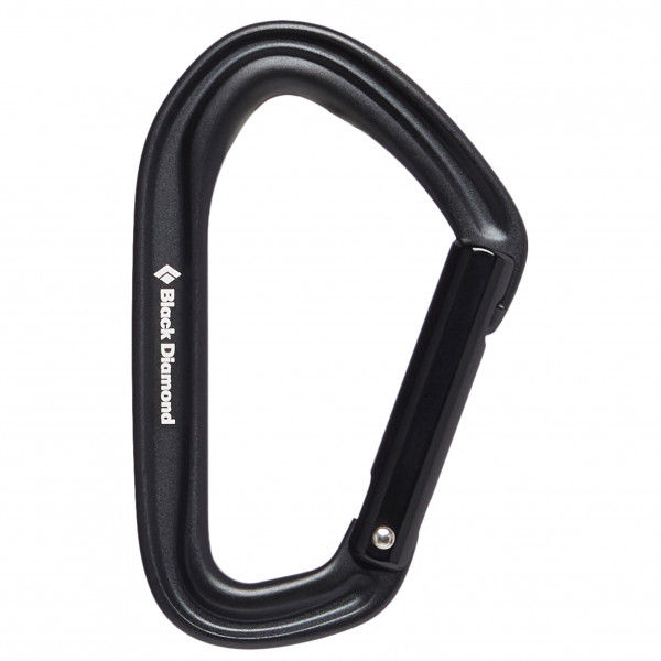 Black Diamond - Hotforge Straight Gate - Schnappkarabiner grau/schwarz