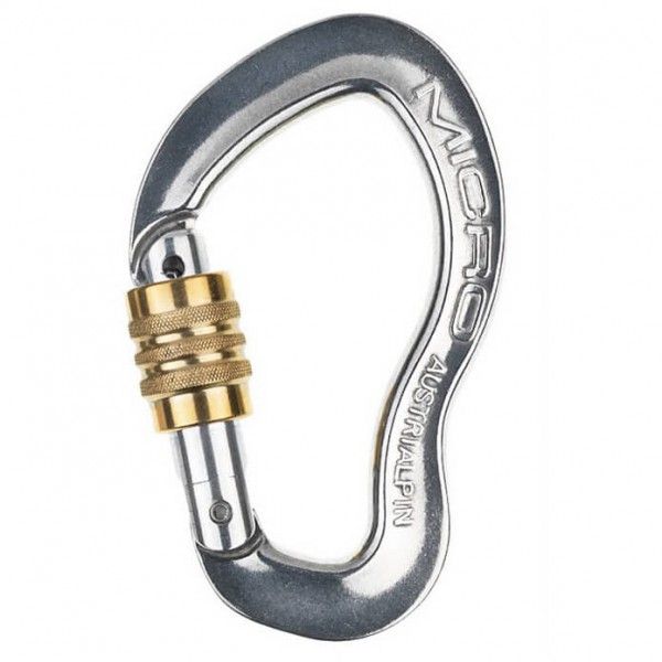 AustriAlpin - Micro Screw - Schraubkarabiner Gr One Size grau