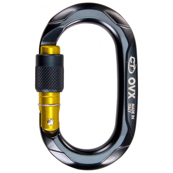 Climbing Technology - OVX Carabiner - Schraubkarabiner grau