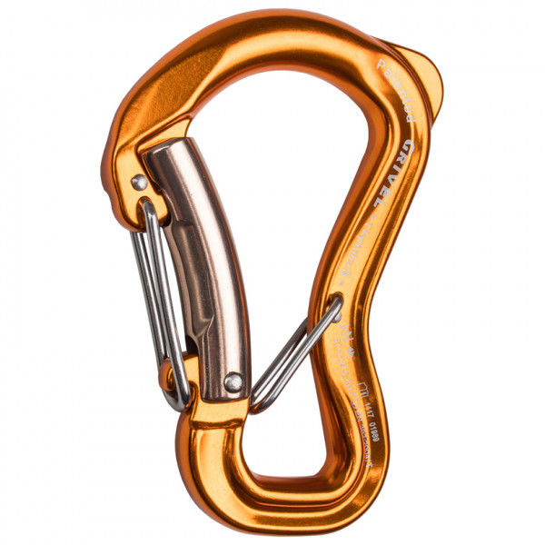 Grivel - Clepsydra S - Verschlusskarabiner braun/orange/beige