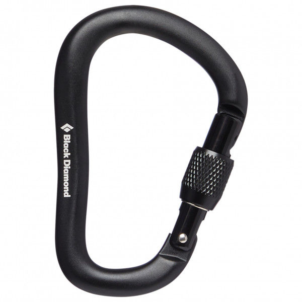 Black Diamond - Rocklock Screwgate Carabiner - HMS-Karabiner schwarz/grau