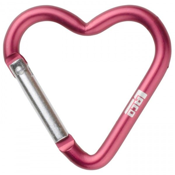 LACD - Accessory Carabiner Heart small - Materialkarabiner Gr Small rosa