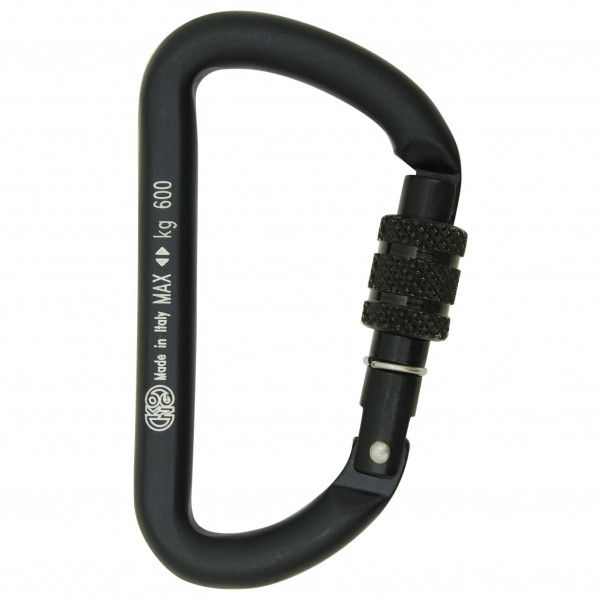 Kong - Mini D Screw Sleeve - Materialkarabiner schwarz