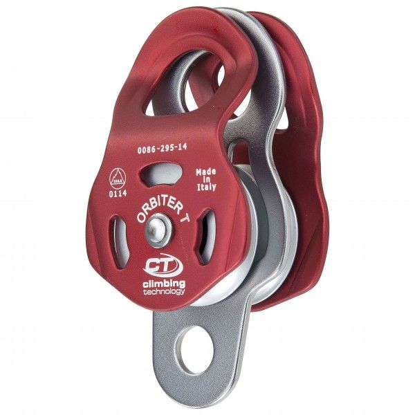 Climbing Technology - Orbiter T Pulley - Seilrolle rot/grau