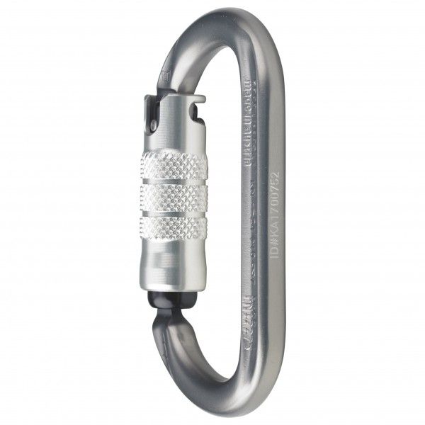 AustriAlpin - Ovalo ID Alu 3-Wege-Autolock - Schraubkarabiner grau