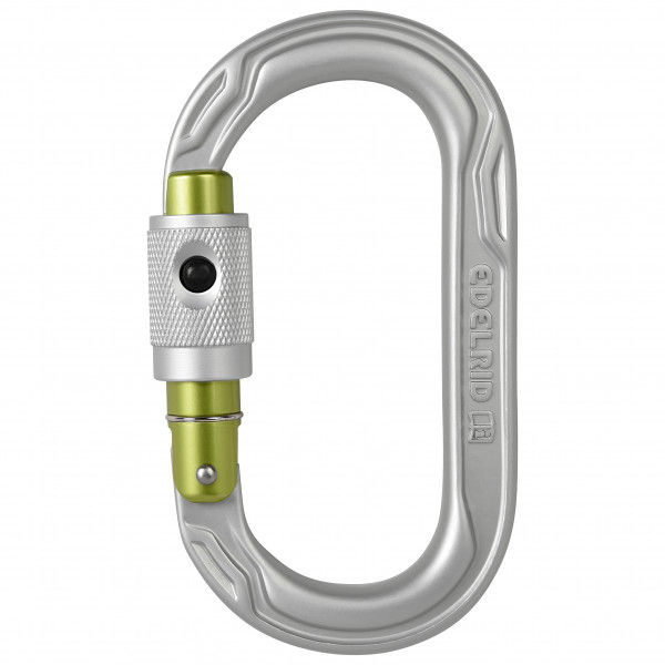 Edelrid - Oval Power 2500 Permalock - Verschlusskarabiner schwarz/grau