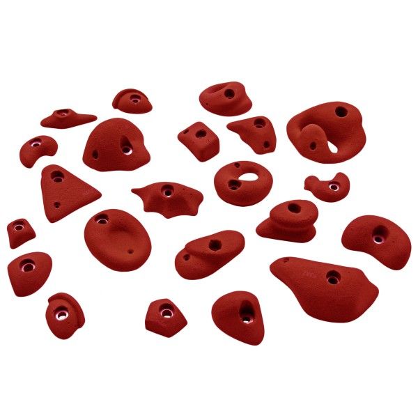 KMZ Holds - Set 1 - 22er S-XL Klettergriffset türkis