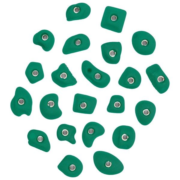 KMZ Holds - Set 3 - 22er Set S Klettergriffset türkis