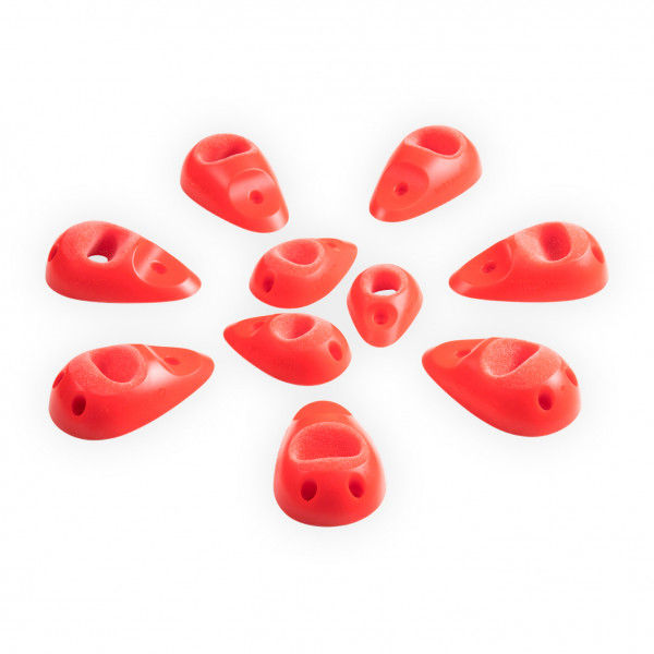 Wataaah - Dojo 6 - Klettergriffe weiß/rot