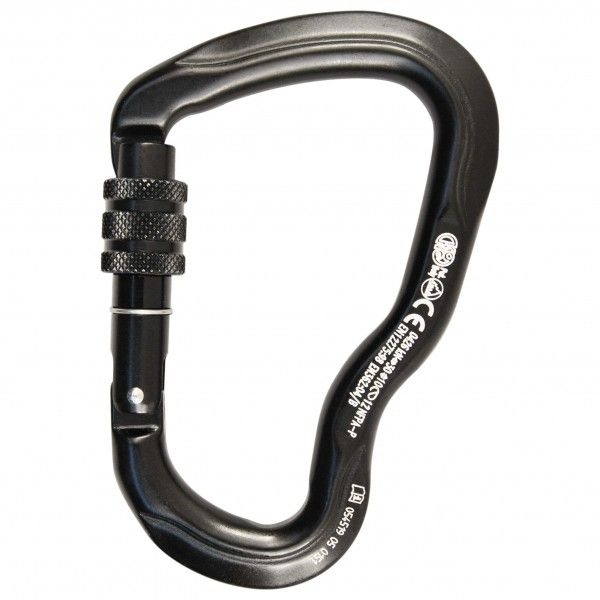 Kong - Ferrata Screw Sleeve - Klettersteig-Karabiner grau/schwarz