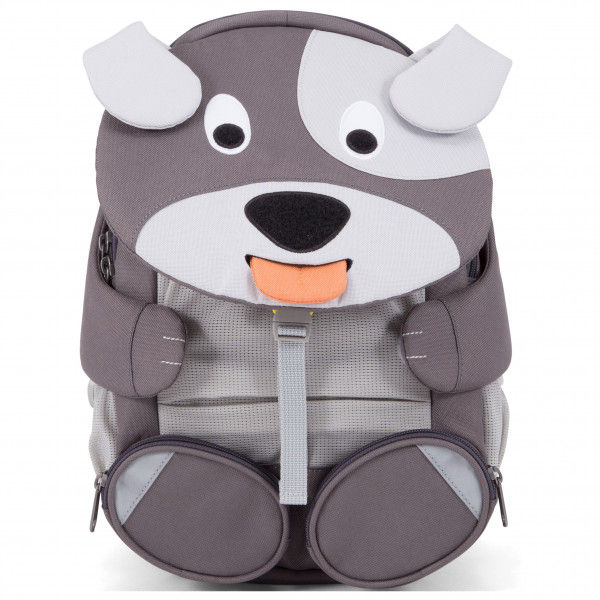 Affenzahn - Großer Freund Hund - Kinderrucksack Gr 8 l grau