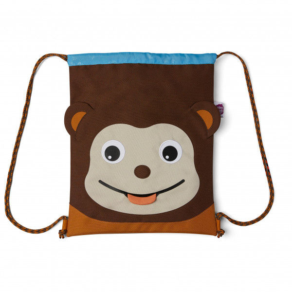 Affenzahn - Turnbeutel Affenzahn II - Kinderrucksack Gr 4 l braun/grau