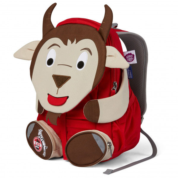 Affenzahn - Großer Freund Hennes Geißbock (FC Köln) - Kinderrucksack Gr 8 l beige