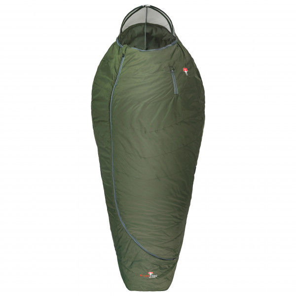 Grüezi Bag - Biopod Wolle Survival XXL Wide - Kunstfaserschlafsack Gr 205 cm grün