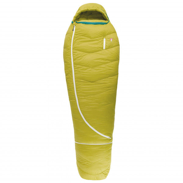 Grüezi Bag - Kid's Biopod DownWool - Kinderschlafsack Gr 170 cm gelb/oliv