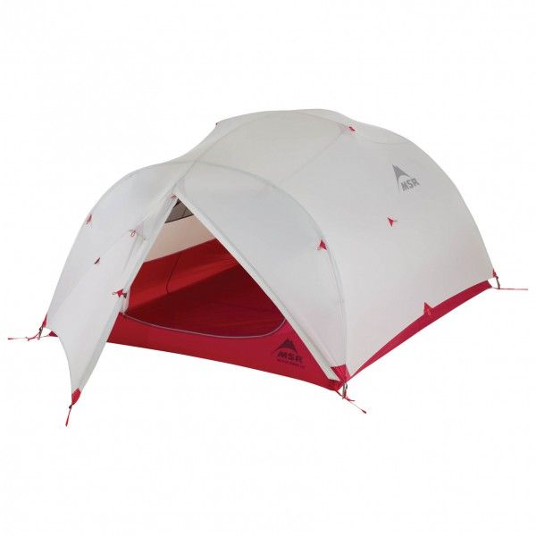 MSR - Mutha Hubba NX Tent - 3-Personen Zelt grau/oliv/rot