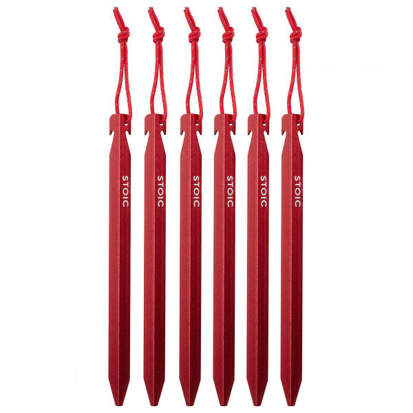 Stoic - AL V-Stake 18 - Zelthering Gr 18 cm rot