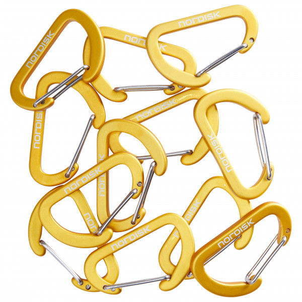 Nordisk - Mini Hooks - Materialkarabiner Gr One Size mustard