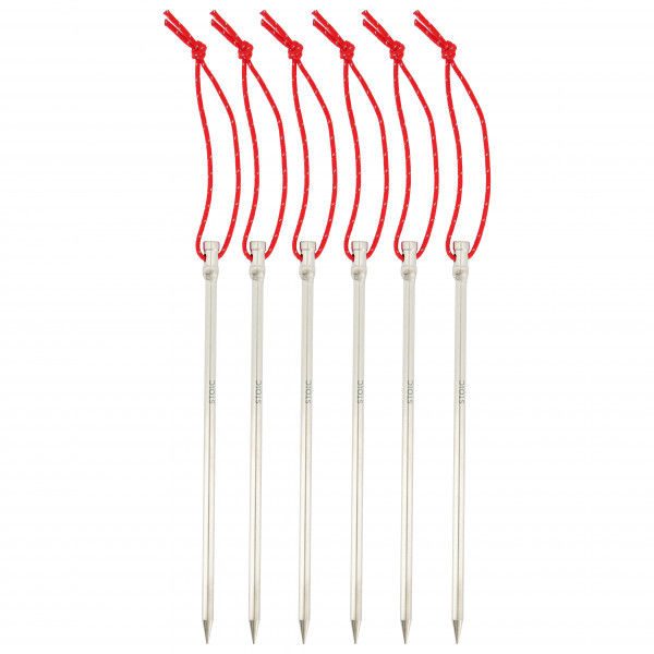 Stoic - T Nail 16 - Zelthering Gr 16cm - 6er VE titanium