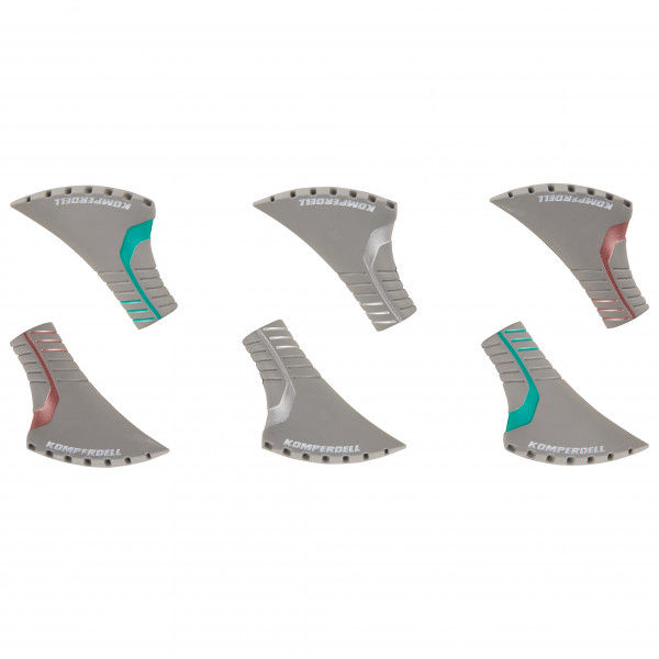 Komperdell - Nordic Walking 2-Color Vulcanized Pads 3-Pack Gr One Size grau
