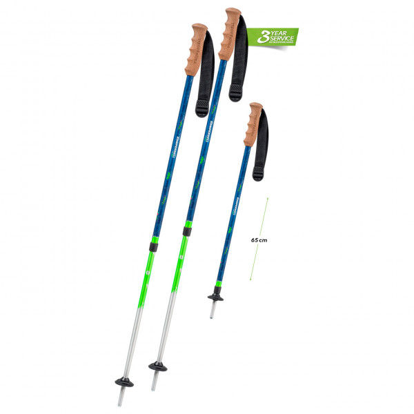 Komperdell - Kid's Trailblazer - Trekkingstöcke Gr 80-105 cm blau/grün